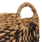 CESTO 29 CM X 45 CM X 35 CM AGUAPÉ - FIBRA NATURAL/PRETO - Foto 8