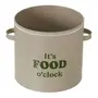 POTE PARA RAÇÃO IT'S FOOD O'CLOCK - BEGE/MUSGO - Foto 8