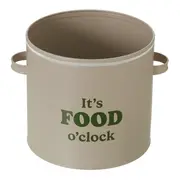POTE PARA RAÇÃO IT'S FOOD O'CLOCK - BEGE/MUSGO - Foto 8