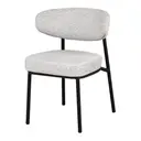 PRETO/BEGE - CADEIRA DE JANTAR LOBBY