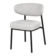 CADEIRA DE JANTAR LOBBY - PRETO/BEGE - Foto 1
