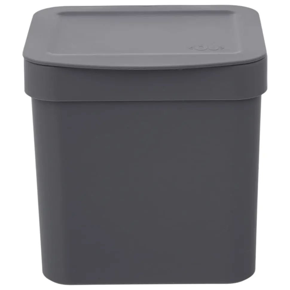 LIXEIRA 2,5 L TRIUM - CINZA - Foto 1