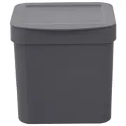 LIXEIRA 2,5 L TRIUM - CINZA - Foto 1