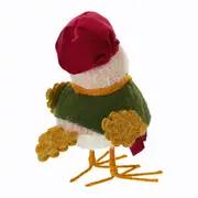 ADORNO PÁSSARO COM CACHECOL 20 CM SANTA ROCKS - MUSGO/MULTICOR - Foto 6
