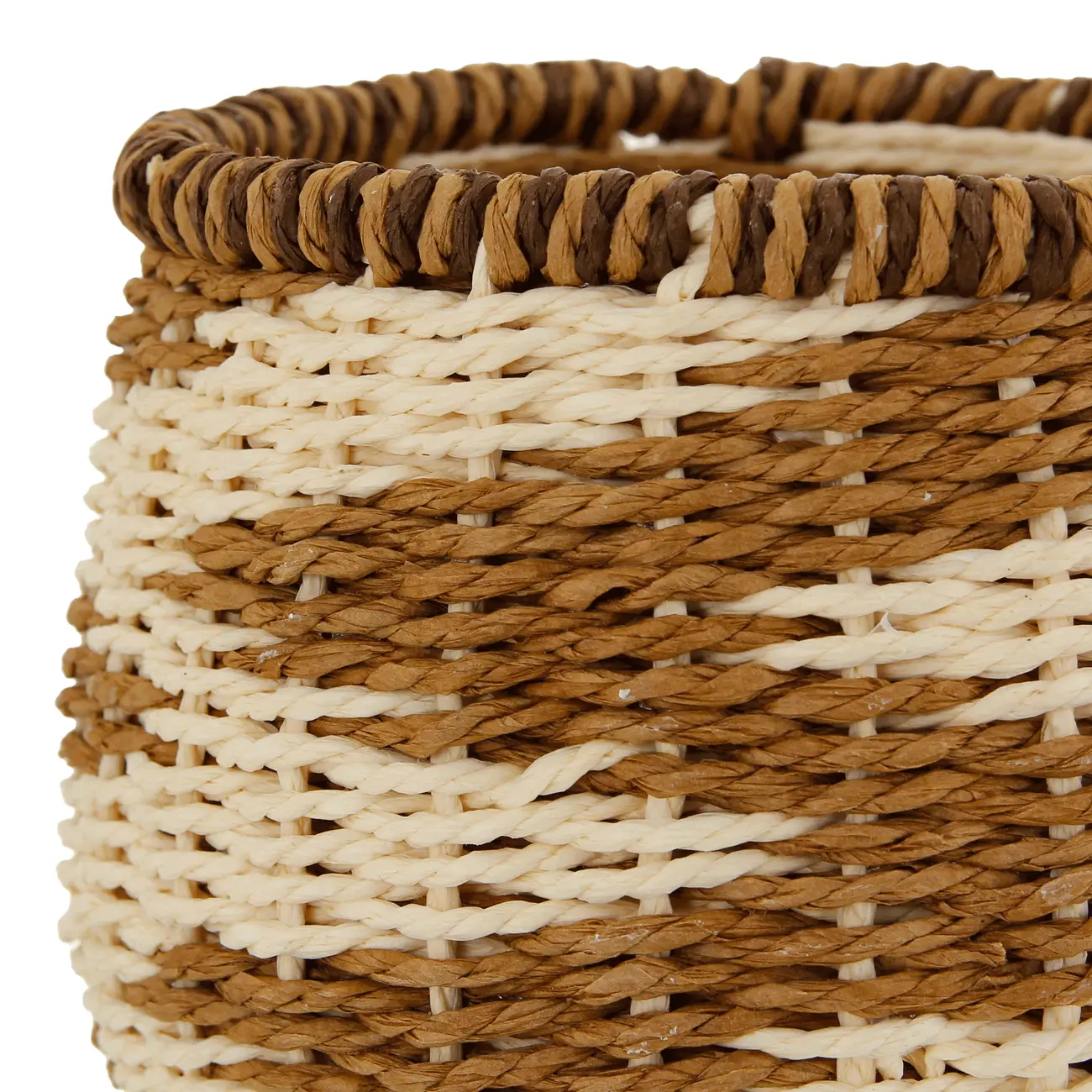 CESTO 13 CM X 15 CM X 15 CM HELBRON - FIBRA CLARA/CANELA DO CEILÃO - Foto 5