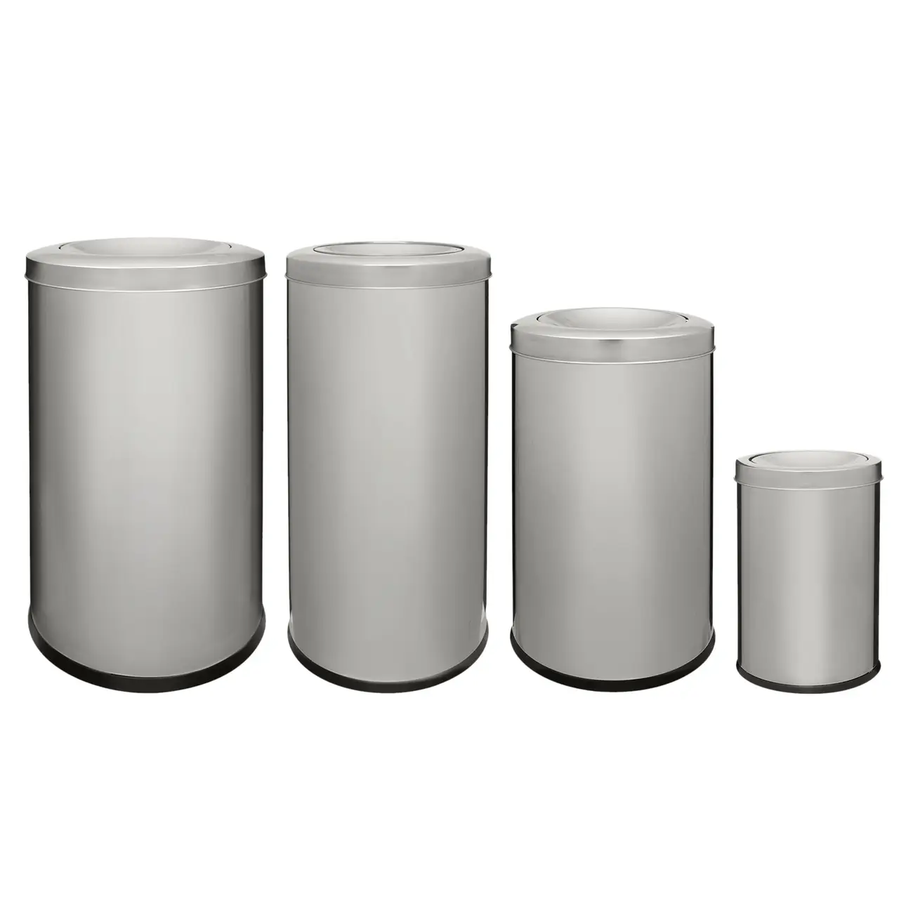 LIXEIRA 7 L BANDON - INOX/PRETO - Foto 4