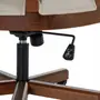 CADEIRA HOME OFFICE COM PALHINHA ATENA - NOZES/BEGE - Foto 9
