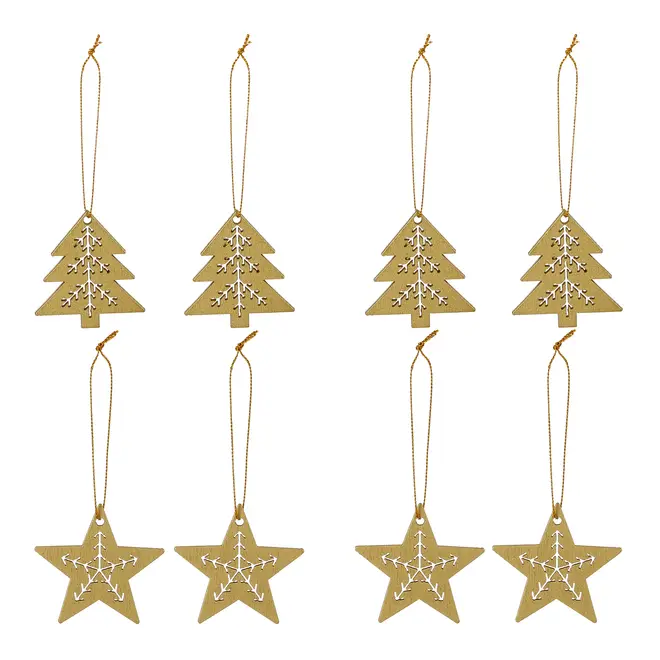 PINGENTE CONJUNTO COM 8 PEÇAS FINE FESTIVITY - OURO - Foto 1