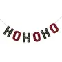 CORDÃO DECORATIVO HO HO HO BORDAR, AMAR E CELEBRAR - VERDE/VERMELHO - Foto 1
