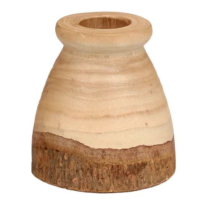 VASO 12 CM PAVLOVNA - PAULOWNIA/ENCERADO CASTANHO - Foto 3