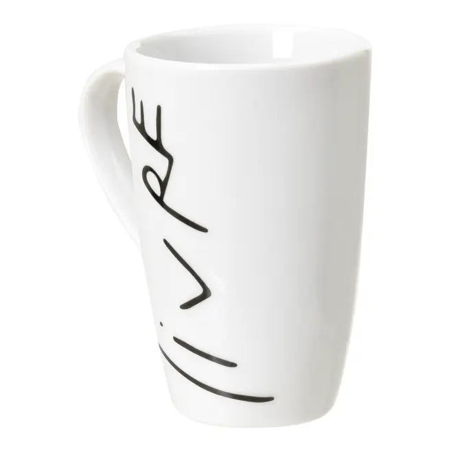 CANECA 400 ML LIVRO EM LOUÇAS AMOR - BRANCO/PRETO - Foto 5