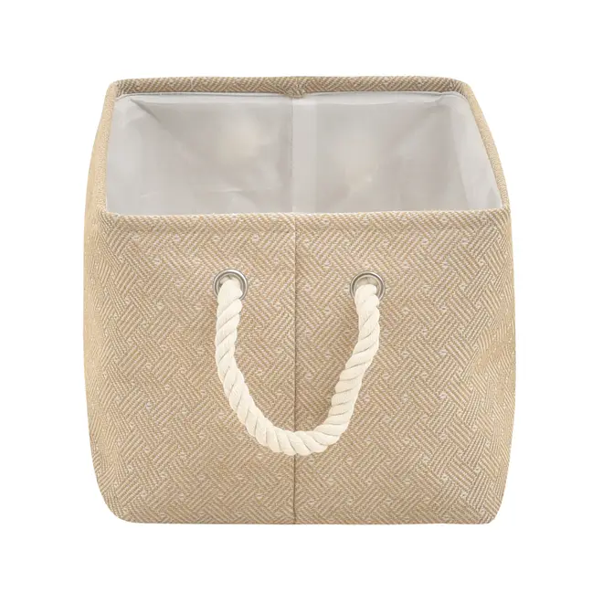 CESTO 21 CM X 21 CM X 32 CM TRAIRI - NATURAL/OFF WHITE - Foto 4