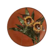 PRATO SOBREMESA FLORA ÚNICA - OLD COPPER/VERDE - Foto 1