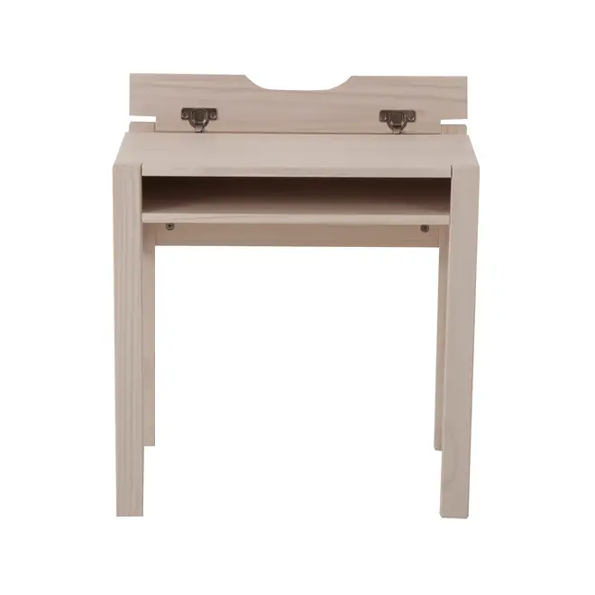 ESCRIVANINHA INFANTIL 58 CM X 40 CM WOOD FENCE - BRANCO LAVADO - Foto 2