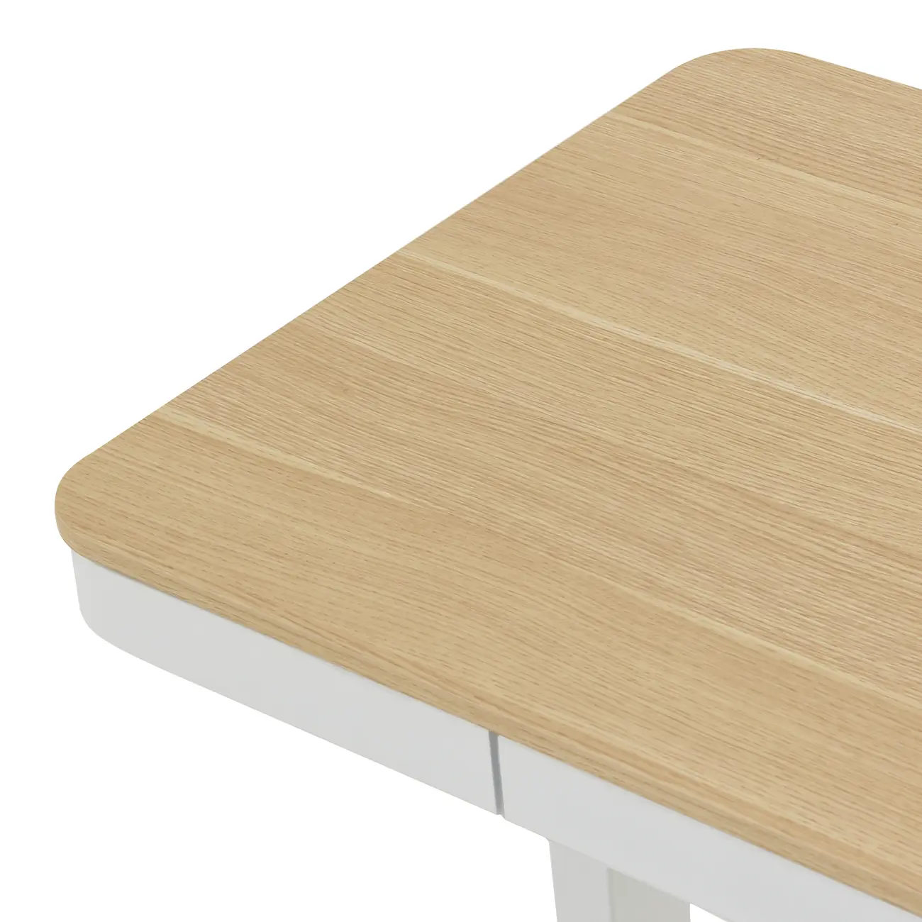 MESA DE ESCRITÓRIO REGULÁVEL E ELÉTRICA 1 GAVETA 1,18 M X 60 CM ELEVATION PLUS - BRANCO/CARVALHO - Foto 9