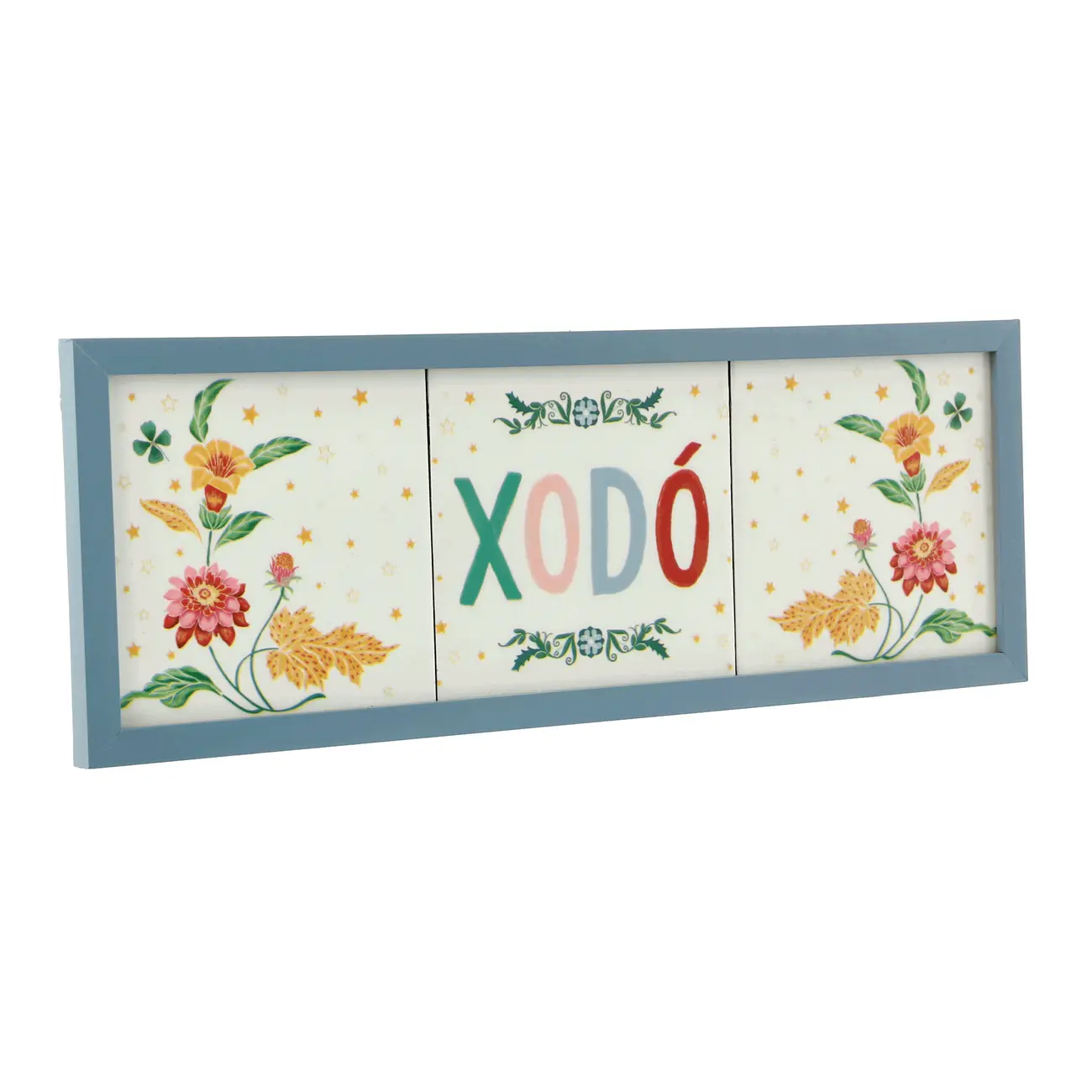 QUADRO 48 CM X 17 CM BOUQUET XODÓ - BLEU CENDRÉ/MULTICOR - Foto 2