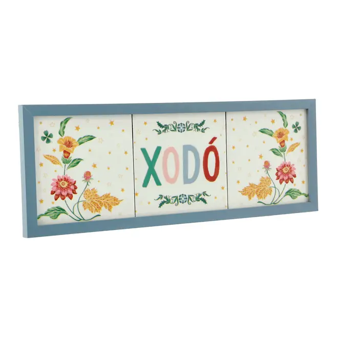 QUADRO 48 CM X 17 CM BOUQUET XODÓ - BLEU CENDRÉ/MULTICOR - Foto 2