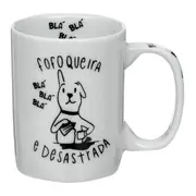 CANECA 160 ML FOFOQUEIRA - BRANCO/PRETO - Foto 1