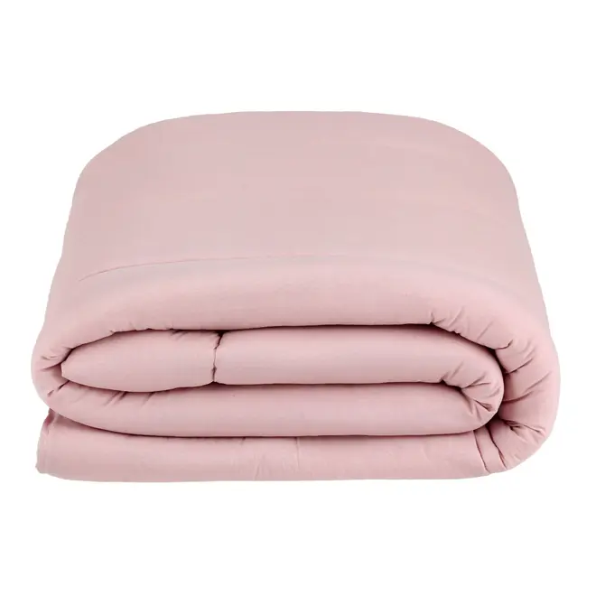 EDREDOM DUPLA-FACE CASAL/QUEEN 2,40 M X 2,50 M MISCELLAN - CINZA/ROSA CLARO - Foto 6