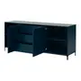 BUFFET 2 PORTAS/3 GAVETAS 1,80 M X 45 CM NASH - VERDE ESCARAVELHO/PRETO - Foto 4