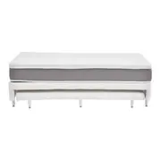 CAMA BOX SOLT 88 C/INF TATOU MACIO/MAX - CINZA/BRANCO - Foto 1