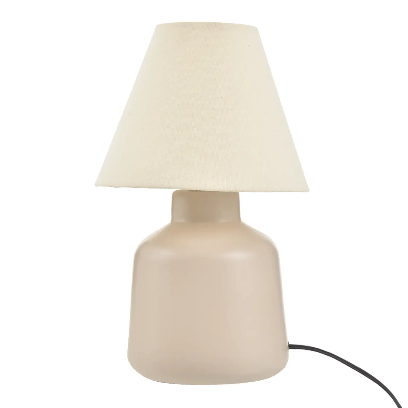 LUMINÁRIA DE MESA KERAMIK C/CUP M - PRETO/CAMELO - Foto 1