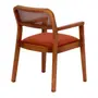 CADEIRA COM BRAÇOS MARAÍ - NOZES/TERRACOTA - Foto 4