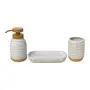 KIT BANCADA 3 PEÇAS WELLE - BRANCO/BEGE - Foto 4