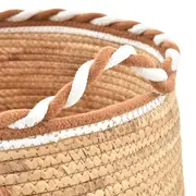 CESTO 39 CM X 35 CM PIRANGY - FIBRA CLARA/CANELA DO CEILÃO - Foto 5