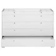 NAMI ESTRUTURA CÔMODA 5 GAVETAS 120X45 - BRANCO - Foto 1