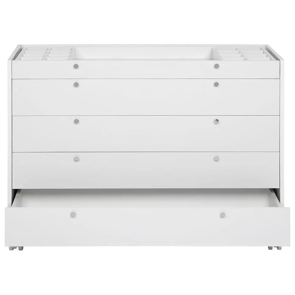 NAMI ESTRUTURA CÔMODA 5 GAVETAS 120X45 - BRANCO - Foto 1