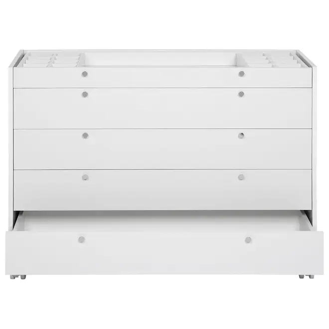 NAMI ESTRUTURA CÔMODA 5 GAVETAS 120X45 - BRANCO - Foto 1