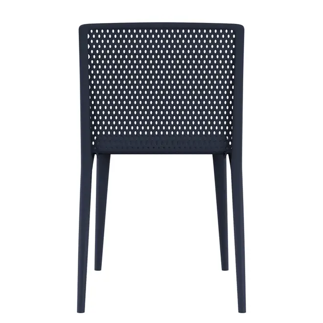 CADEIRA PARA ÁREA EXTERNA EMPILHÁVEL DOTS - ULTRAMARINE PROFUNDO - Foto 5