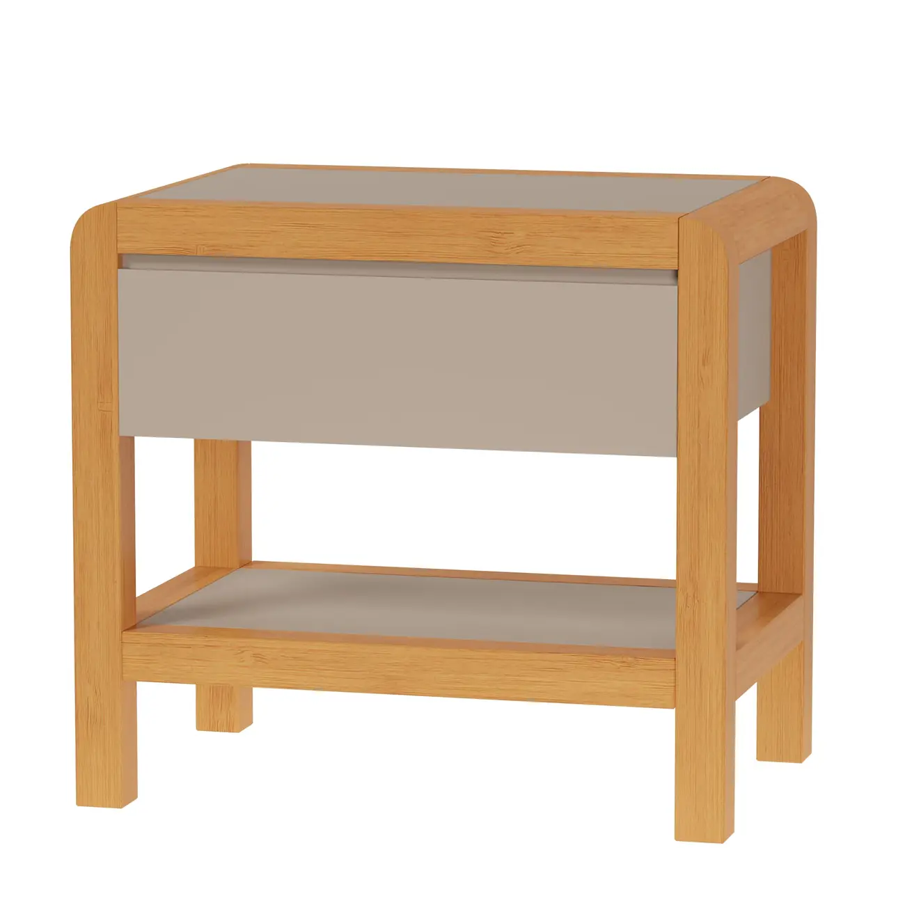 MESA DE CABECEIRA 1 GAVETA KANT - CAMELO/AMÊNDOA - Foto 13