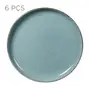 JOGO DE PRATO SOBREMESA C/6 PEÇAS FINEST - BLEU CENDRÉ - Foto 1