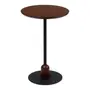 MESA LATERAL REDONDA 40 CM TARUGO - PRETO/NOZES - Foto 1