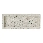 BANDEJA 25 CM X 10 CM TERRAZZO - BRANCO/KONKRET - Foto 3