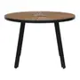 MESA PARA ÁREA EXTERNA REDONDA 1,10 M SUMMERLAND - PRETO/NOZES - Foto 1