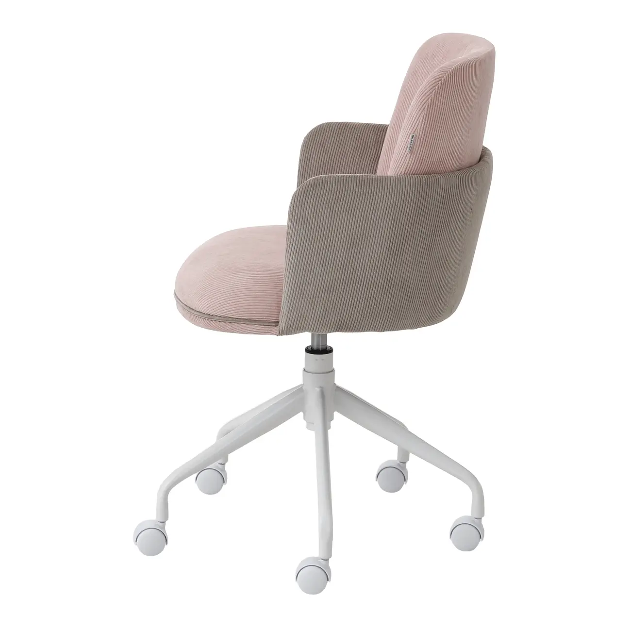 CADEIRA HOME OFFICE OBI - BRANCO/QUARTZO ROSA - Foto 3
