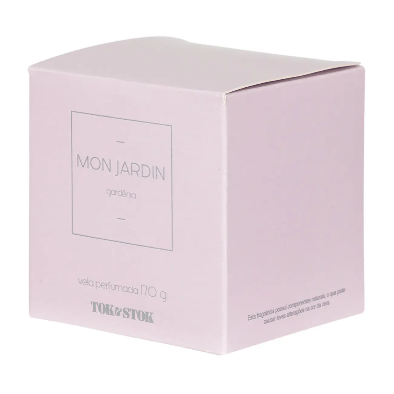 VELA PERFUMADA POTE GARDÊNIA MON JARDIN - MALVA/BRANCO - Foto 2