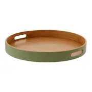 BANDEJA REDONDA 40 CM BAMBUMIX - SÁLVIA/BAMBU - Foto 2