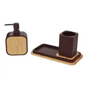 KIT BANCADA 3 PEÇAS SCOTT - MARROM DE LEI/SERINGUEIRA - Foto 4