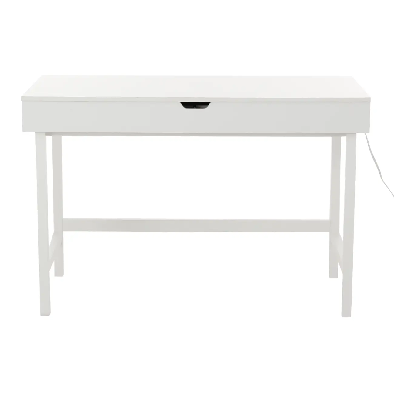 PENTEADEIRA COM ESPELHO 1,13 M X 55 CM REVEAL - BRANCO/PRATA - Foto 1