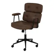 CADEIRA HOME OFFICE AGENCY - PRETO/MARROM - Foto 1