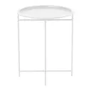 BRANCO - MESA LATERAL REDONDA 41 CM PLATTER