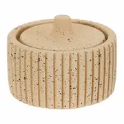 CAIXA DECORATIVA 11 CM X 11 CM X 8 CM HAZINA - BEGE - Foto 1