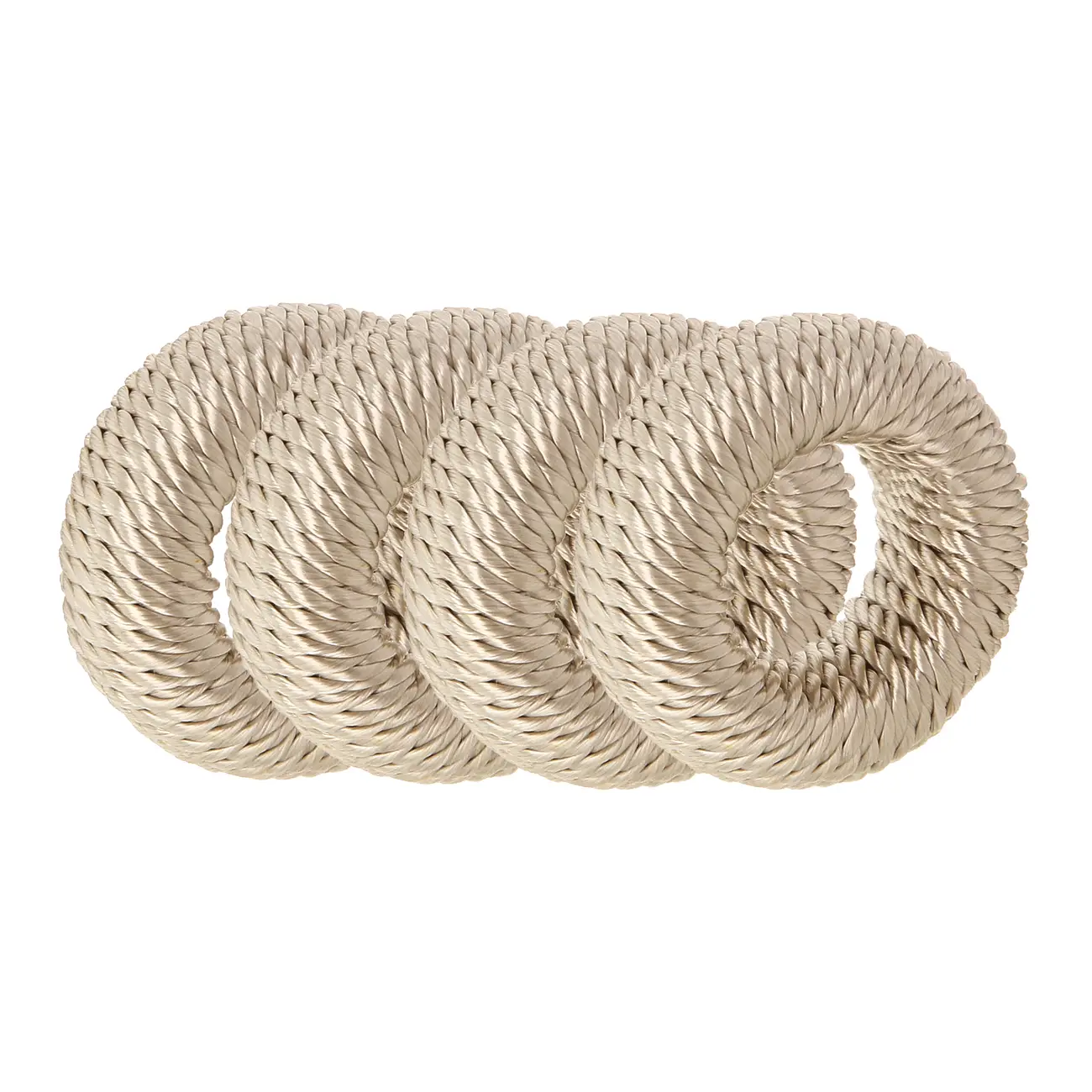 ARGOLA PARA GUARDANAPO CONJUNTO COM 4 PEÇAS INCANTI - AREIA - Foto 1