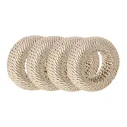 ARGOLA PARA GUARDANAPO CONJUNTO COM 4 PEÇAS INCANTI - AREIA - Foto 1
