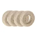 AREIA - ARGOLA PARA GUARDANAPO CONJUNTO COM 4 PEÇAS INCANTI