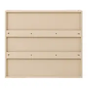 ARMÁRIO DE BANHEIRO COM ESPELHO 2 PORTAS 80 CM X 70 CM RIBS - AREIA/PRATA - Foto 9